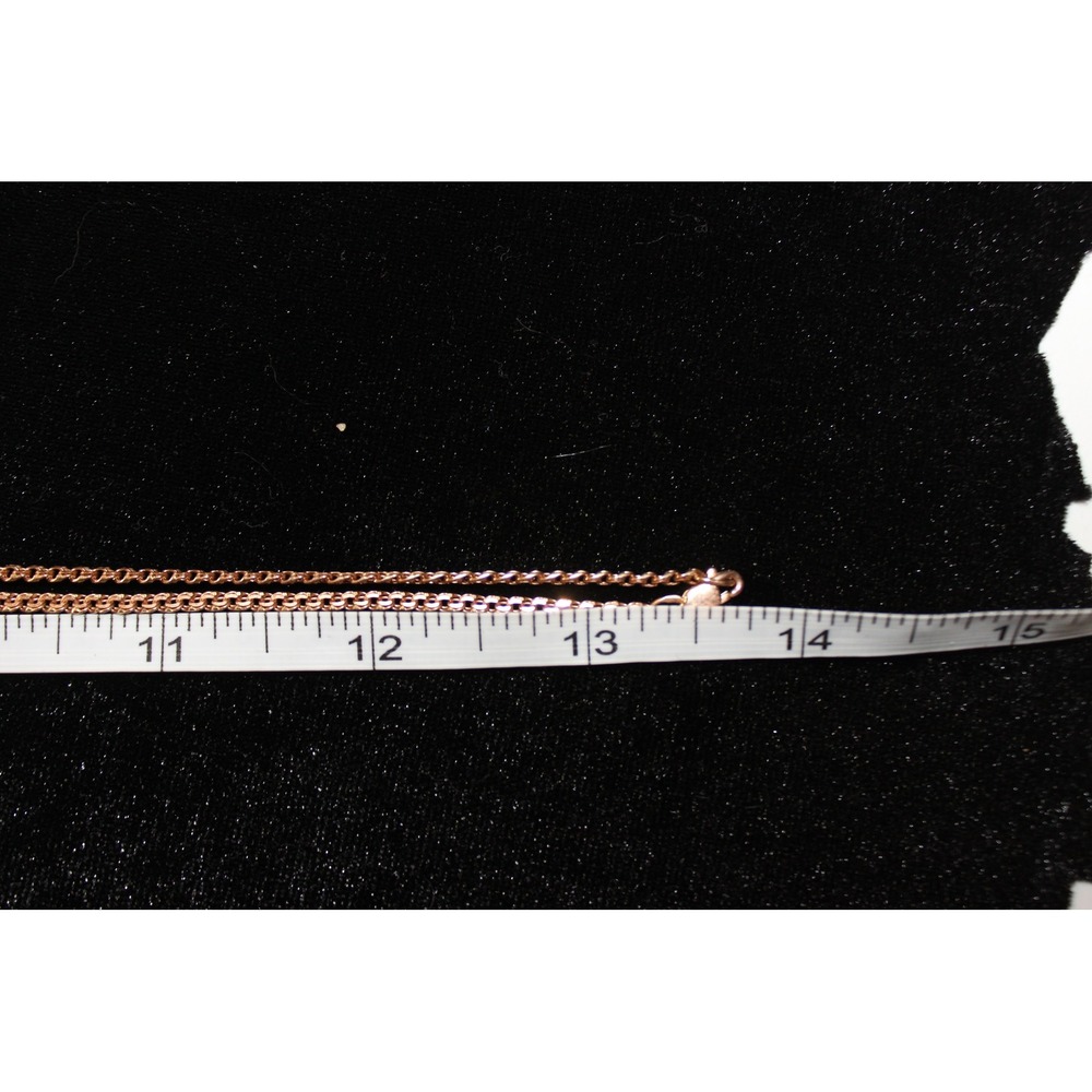 14K Rose Gold Cable Link Chain Necklace 27.5 Inch 9.01g 585 Hallmark